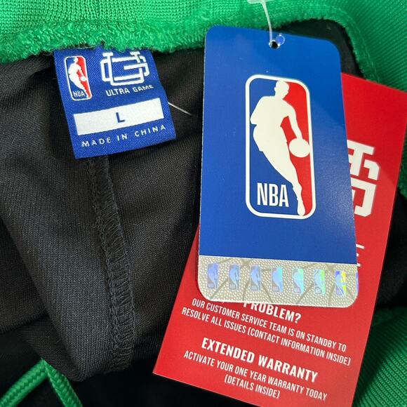NBA Boston Celtics Basketball Shorts Mens Large Athleisure Active Streetwear NWT - Picture 7 of 9